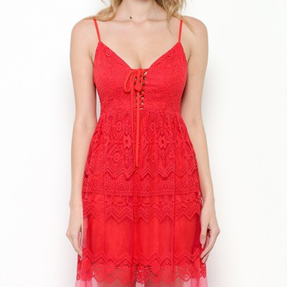 LACE MAXI DRESS - Picture 2 of 3